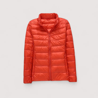 Cristine™ | Nieuwe ultralichte jas met witte eendendons