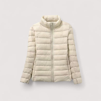 Cristine™ | Nieuwe ultralichte jas met witte eendendons