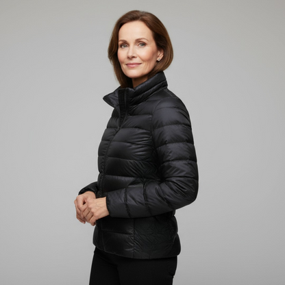 Cristine™ | Nieuwe ultralichte jas met witte eendendons