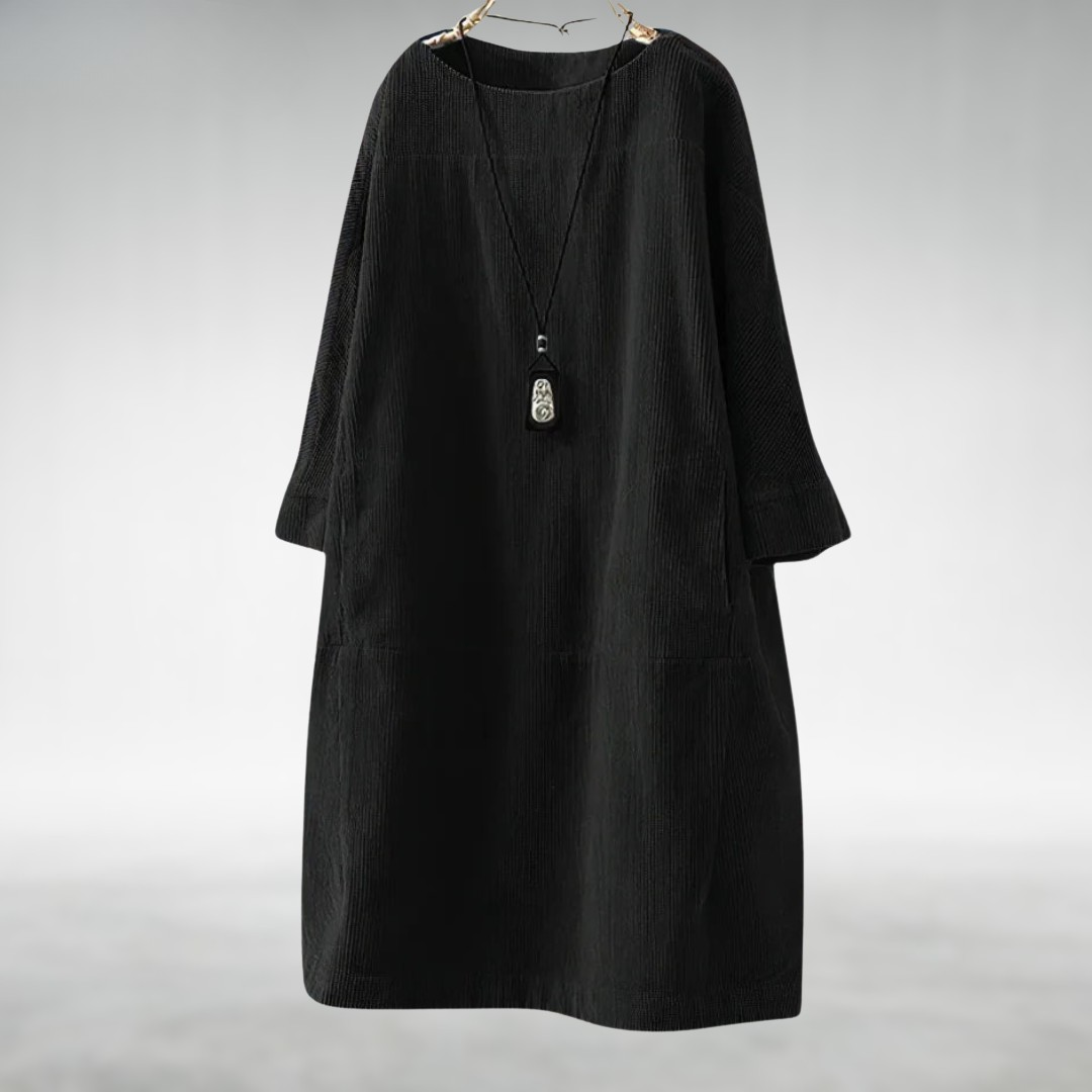 Amy™ Relaxed Corduroy Midi-jurk